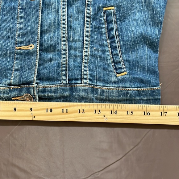 Old Navy Cropped Denim Vest Size M - Picture 7 of 8